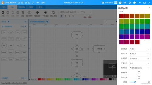 演示 wpf开发的diagram自动化流程图应用